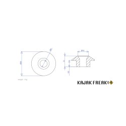 KAYAK GEAR Elastik deck fitting