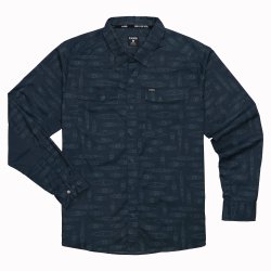 NRS Men�s Long-Sleeve Guide Shirt Navy Kayak 