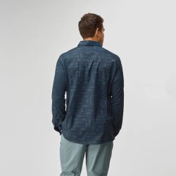 NRS Men�s Long-Sleeve Guide Shirt Navy Kayak 