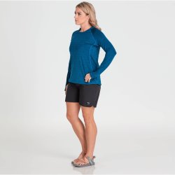 NRS I Womens Silkweight Long-Sleeve Shirt Poseidon