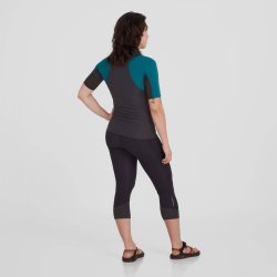 NRS I Womens HydroSkin 0.5 Short-Sleeve Shirt Graphite/Harbor