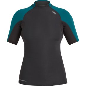NRS I Womens HydroSkin 0.5 Short-Sleeve Shirt Graphite/Harbor