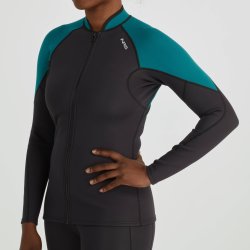 NRS | WOMENs HYDROSKIN 1.5 JACKET BLACK/HARBOR