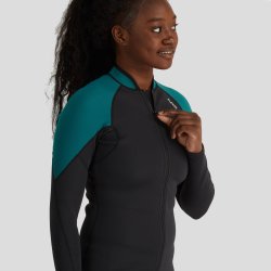 NRS | WOMENs HYDROSKIN 1.5 JACKET BLACK/HARBOR