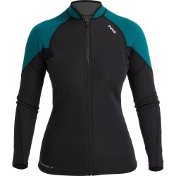NRS | WOMENs HYDROSKIN 1.5 JACKET BLACK/HARBOR