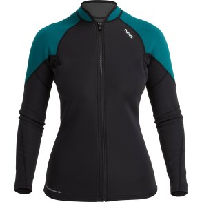 NRS | WOMENs HYDROSKIN 1.5 JACKET BLACK/HARBOR