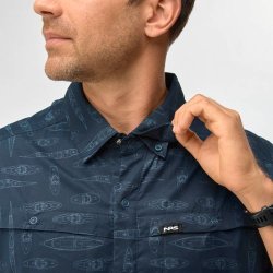 NRS I Men�s Gear Shirt Navy Kayak