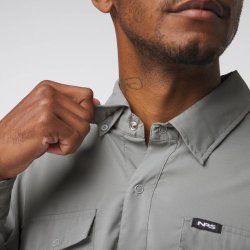 NRS l Men�s Long-Sleeve Guide Shirt Pebble