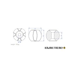 KAYAK GEAR Deck`s kugle