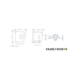 KAYAK GEAR ENDESTRAP TOP FITTING