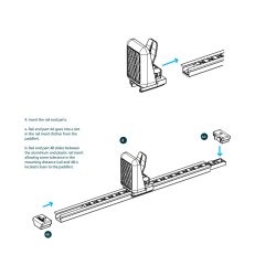 Kajak Sport Footrest 3 Aluminium