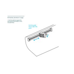 Kajak Sport Footrest 3 Aluminium