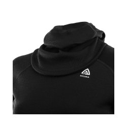 ACLIMA | WarmWool Hood Sweater Women Jet Black 2ND layer | Bekldning Havkajak - Httetrje i Merino