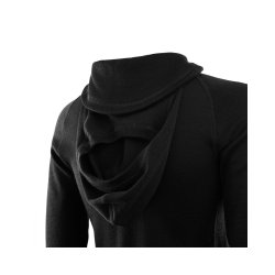 ACLIMA | WarmWool Hood Sweater Women Jet Black 2ND layer | Bekldning Havkajak - Httetrje i Merino