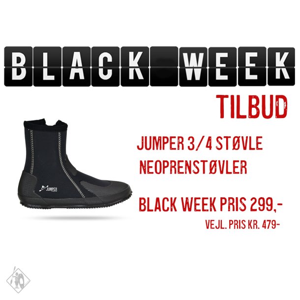 Black Week TILBUD Jumper 3/4 stvle | Neoprenstvler 