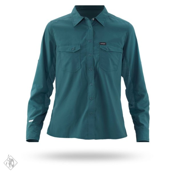 NRS Womens Guide Langrmet Skjorte, Atlantic