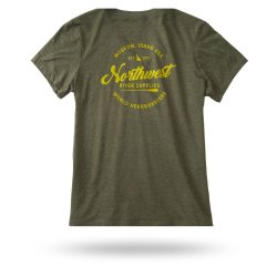 NRS Womens Flagship T-Shirt, Heathered Olive