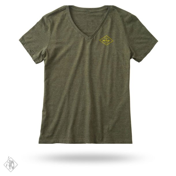 NRS Womens Flagship T-Shirt, Heathered Olive