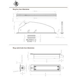 KAJAK SPORT Komplet finne til havkajak  (Med afdkning)