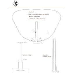 KAJAK SPORT Komplet finne til havkajak  (Med afdkning)