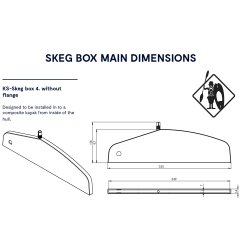 KAJAK SPORT Finne/Skeg-system 4  (uden afdkning)