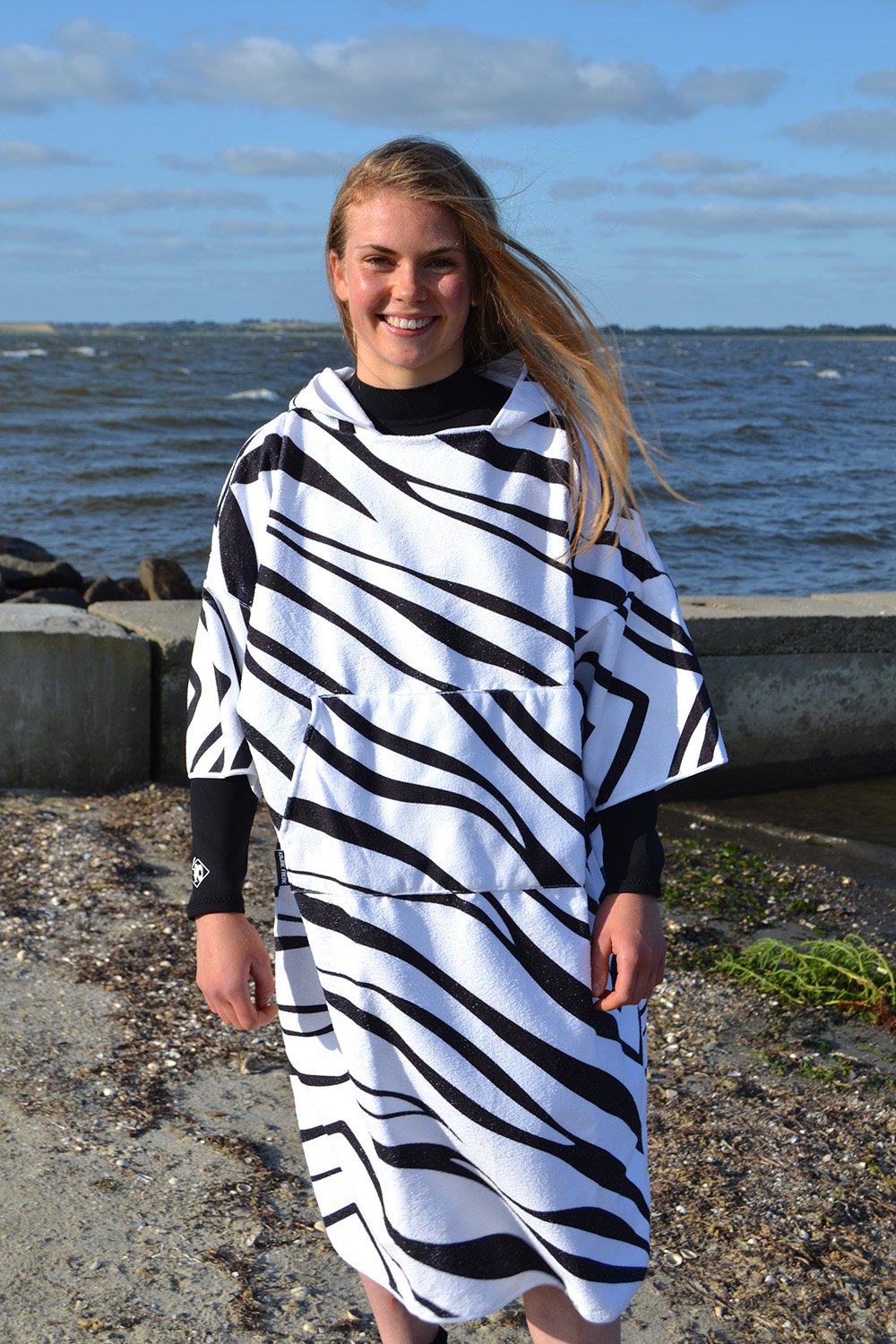 Beach Poncho Blå main image 1