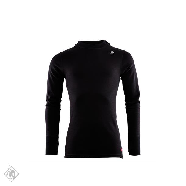 ACLIMA | Warmwool Hood Sweater MAN Jet Black 2ND layer |Bekldning Havkajak - Httetrje i Merinoul