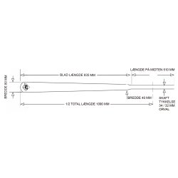 KAJAK FREAK Sea V-Shape - Grnlandspagaj