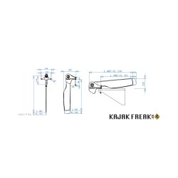 KAYAK GEAR Escape rudder system