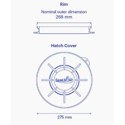 KAJAK SPORT KS (VCP) ROUND HATCH 25 COVER