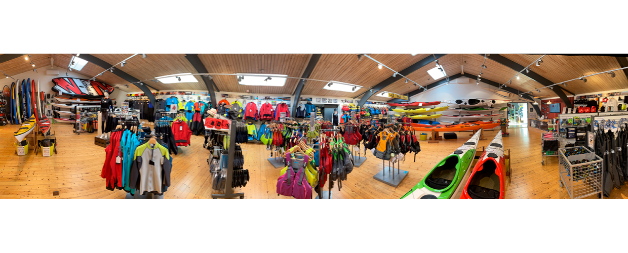 Kajak Freak butik p&aring; Strandvejen ved Limfjorden